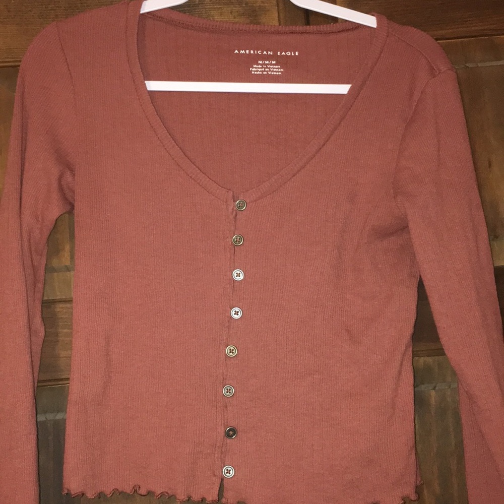 Long sleeve crop top
